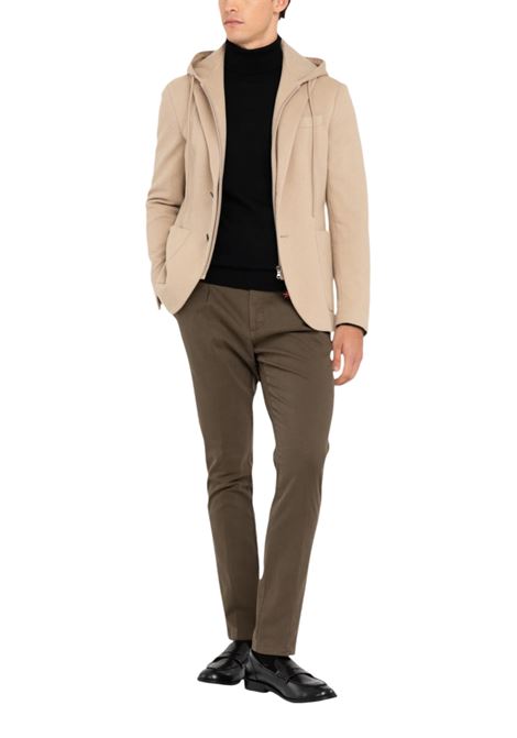 Jersey piqué hooded jacket MANUEL RITZ | suits Jacket | 3732G2798M 24369723